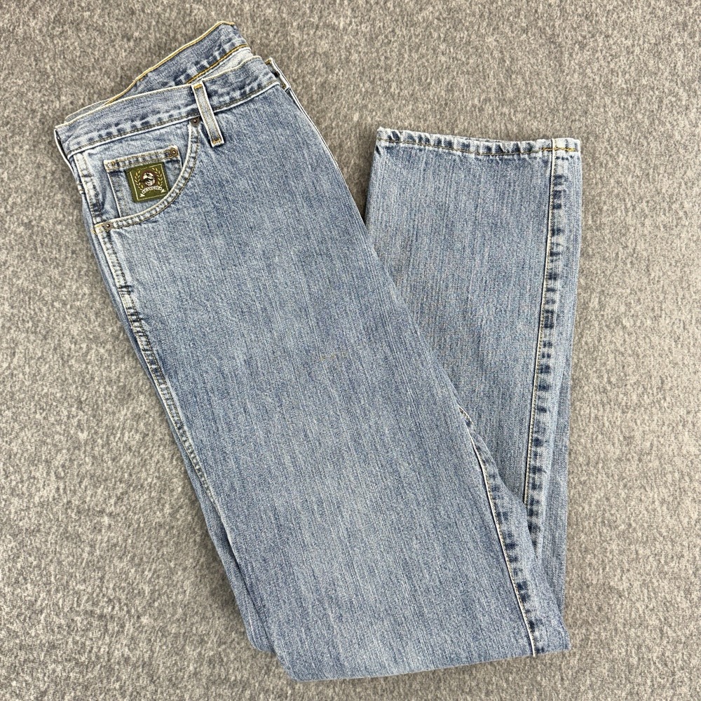 Cinch Green Label Classic Fit Straight Leg Denim Blue Mens 38x38 Western Jeans